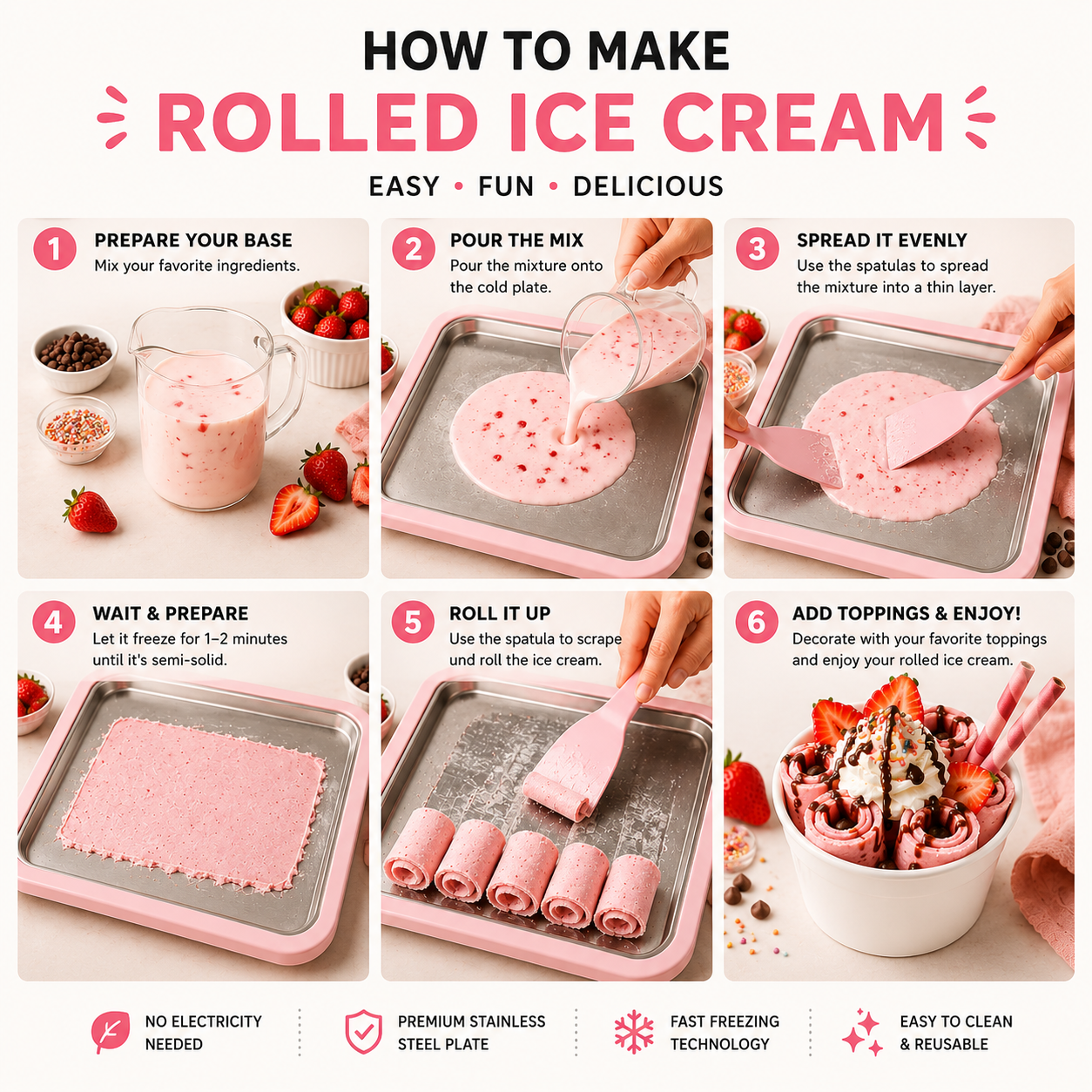 At-Home Rolled Ice Cream Kit
